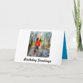 Weather for Ducks Birthday Card