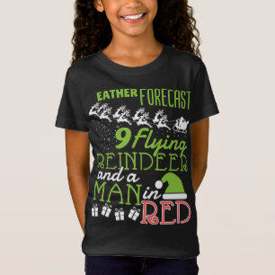 Weather Forecast Christmas Reindeer - Xmas Meteoro T-Shirt