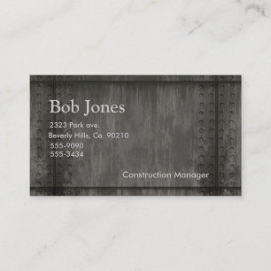 Weather Metal Rivet Business Card