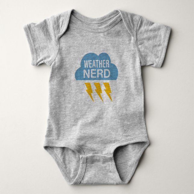 Weather Nerd Baby Bodysuit (Front)
