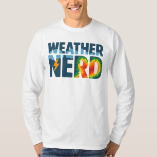 Weather Nerd Meteorology Radar and Lightning T-Shirt