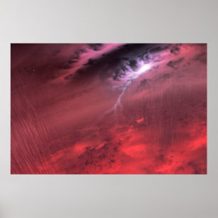 Weather On A Brown Dwarf Star. Poster