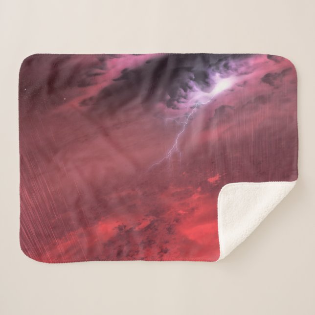 Weather On A Brown Dwarf Star. Sherpa Blanket (Front (Horizontal))