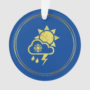 Weather Symbols Christmas Ornament