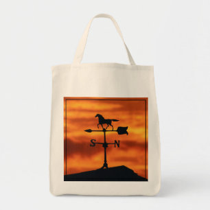 Weather Vane at Sunset Tote Bag