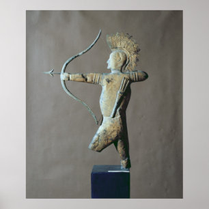 Weather vane in the form of an American Indian Poster