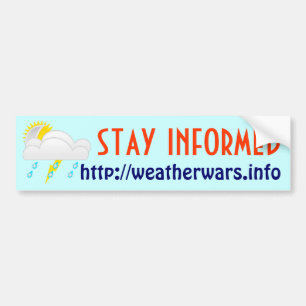 Weather wars bumper sticker