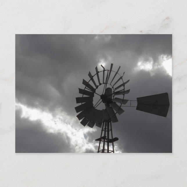 Weather you like it or not...I love windmills... Postcard (Front)