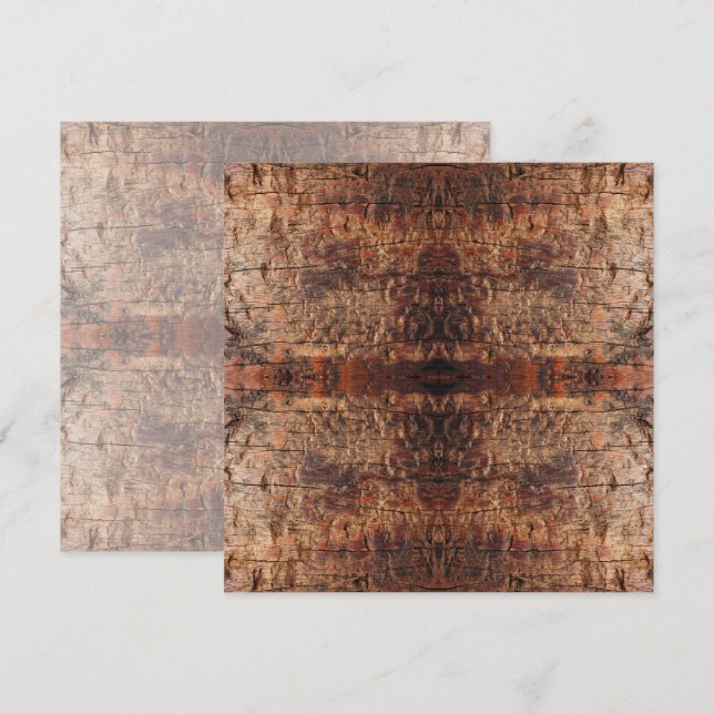 Weathered Aged Wood Photo Closeup Pattern Design Card (Front/Back)