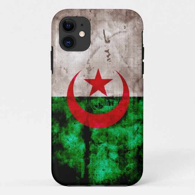 Weathered Algeria Flag Case-Mate iPhone Case (Back)