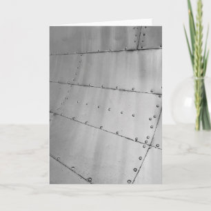 Weathered Aluminium Aircraft Skin Card