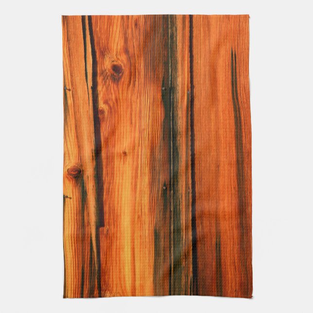 weathered barn boards tea towel (Vertical)