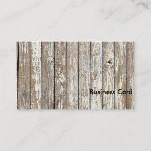 Weathered Barn Wood Business Card