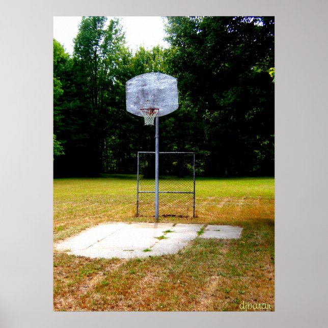 Weathered Basketball Court Poster (Front)