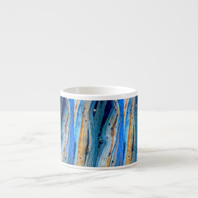 weathered blue barn boards espresso cup (Front)