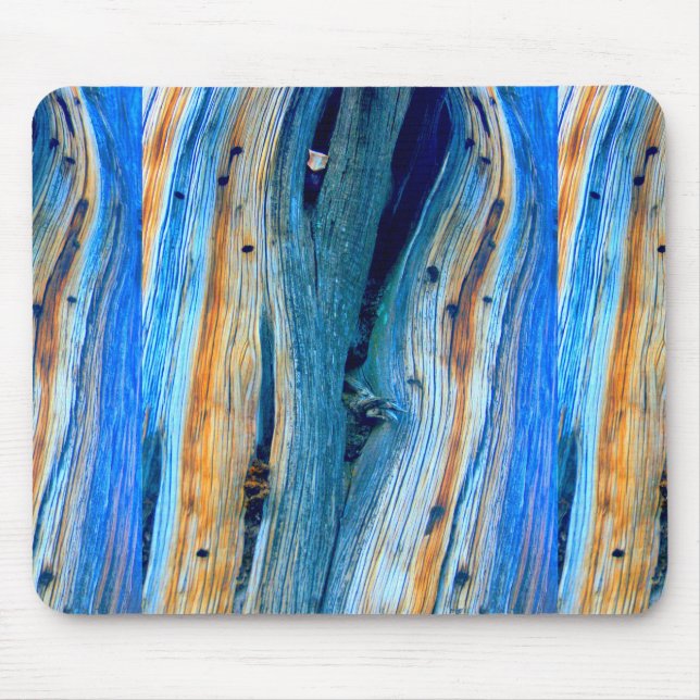 weathered blue barn boards mouse mat (Front)