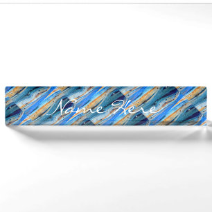 weathered blue boards Thunder_Cove Nameplate
