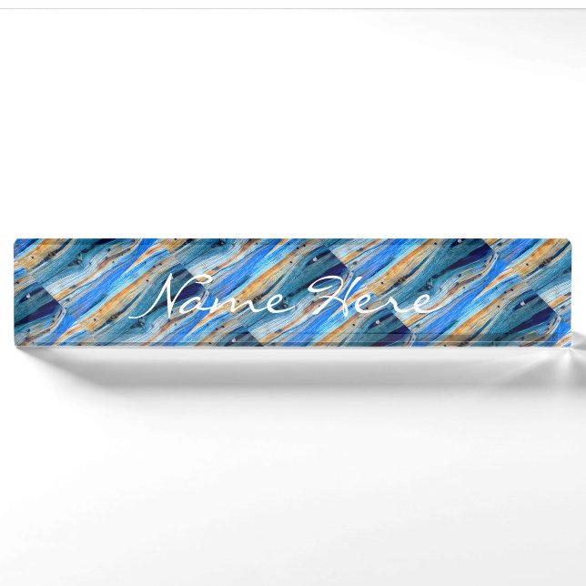 weathered blue boards Thunder_Cove Nameplate (Front)