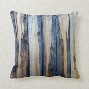 Weathered Blue Grey Fence Cushion