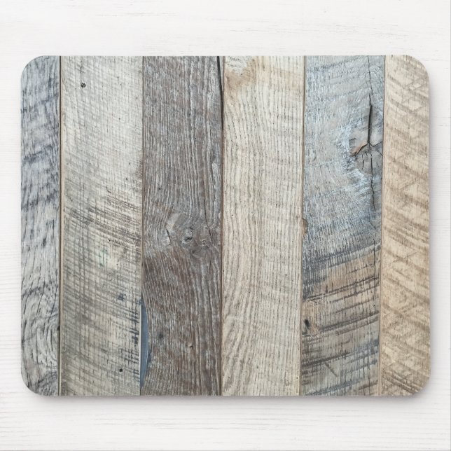Weathered Boards Wood Plank Background Texture Mouse Mat (Front)