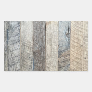 Weathered Boards Wood Plank Background Texture Rectangular Sticker