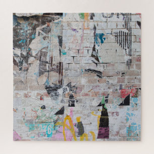 Weathered Brick: Urban Poster Wall. Jigsaw Puzzle