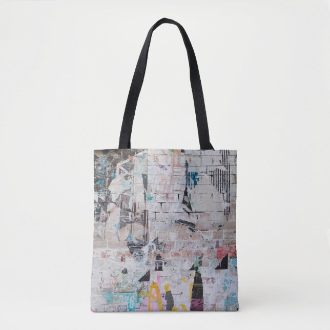 Weathered Brick: Urban Poster Wall. Tote Bag (Front)