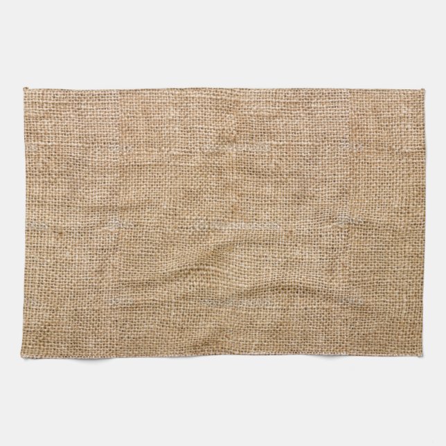 Weathered Burlap Tea Towel (Horizontal)