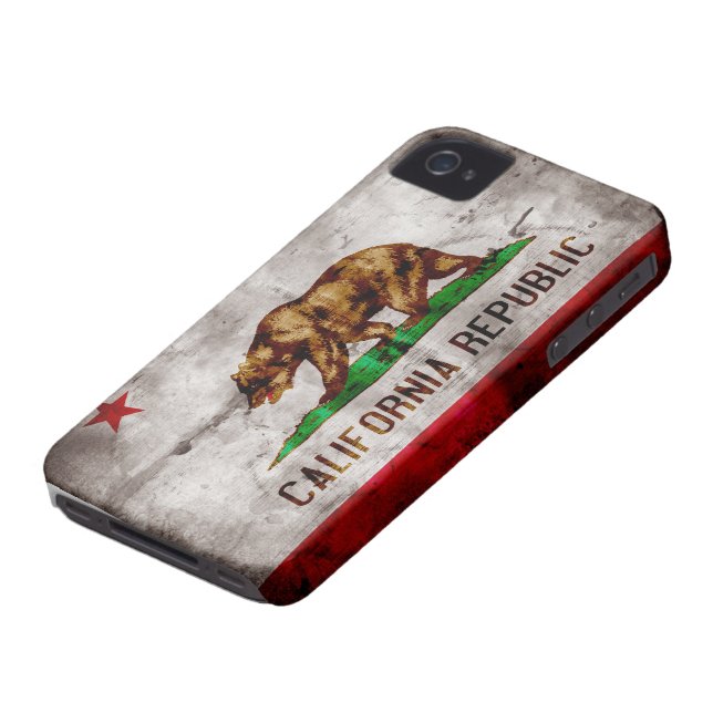 Weathered California Flag Case-Mate iPhone Case (Bottom)