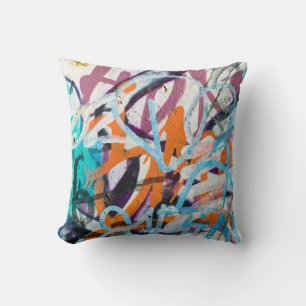 Weathered concrete wall, grungy texture. cushion