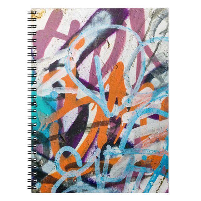 Weathered concrete wall, grungy texture. notebook (Front)