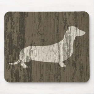 Weathered Dachshund Mouse Mat