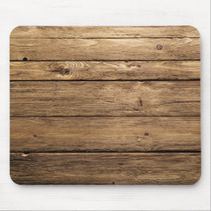Weathered Dark Planks Mouse Mat