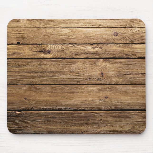 Weathered Dark Planks Mouse Mat (Front)