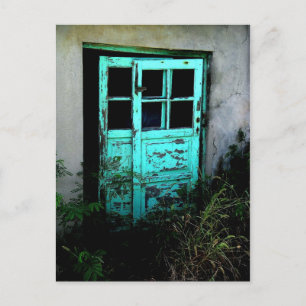 Weathered Door Postcard