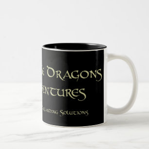 Weathered Earthtone Banner Logo Two-Tone Coffee Mug