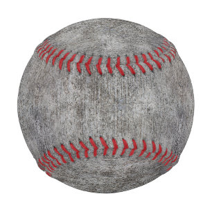 Weathered Grey Cement Sidewalk Baseball