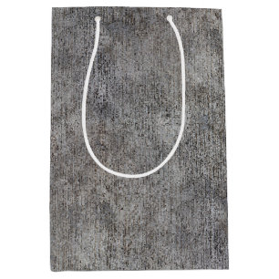 Weathered Grey Cement Sidewalk Medium Gift Bag
