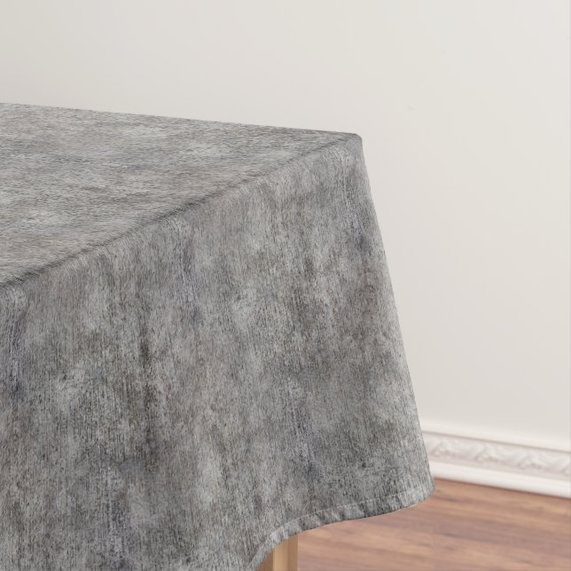 Weathered Grey Cement Sidewalk Tablecloth (In Situ)