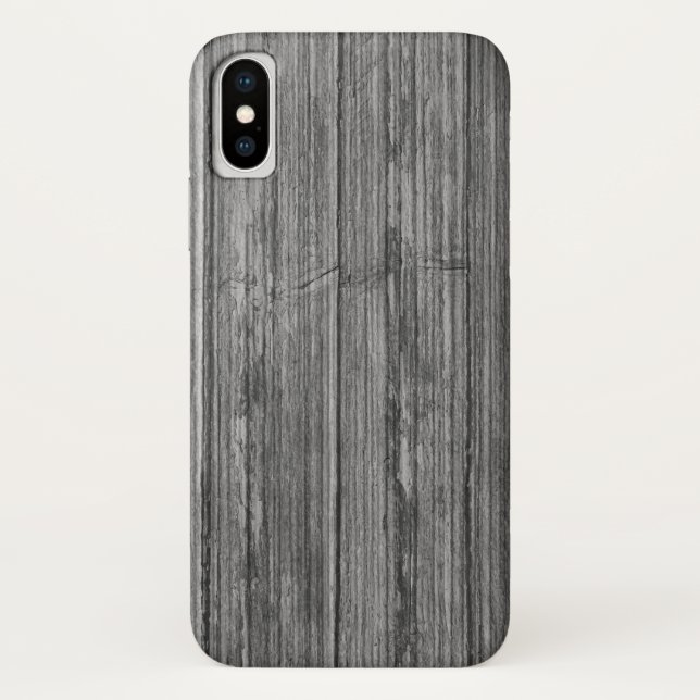 weathered grey wood background Case-Mate iPhone case (Back)