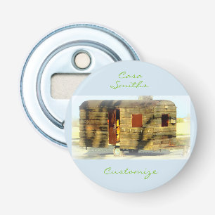 Weathered gypsy caravan Thunder_Cove any colour Bottle Opener