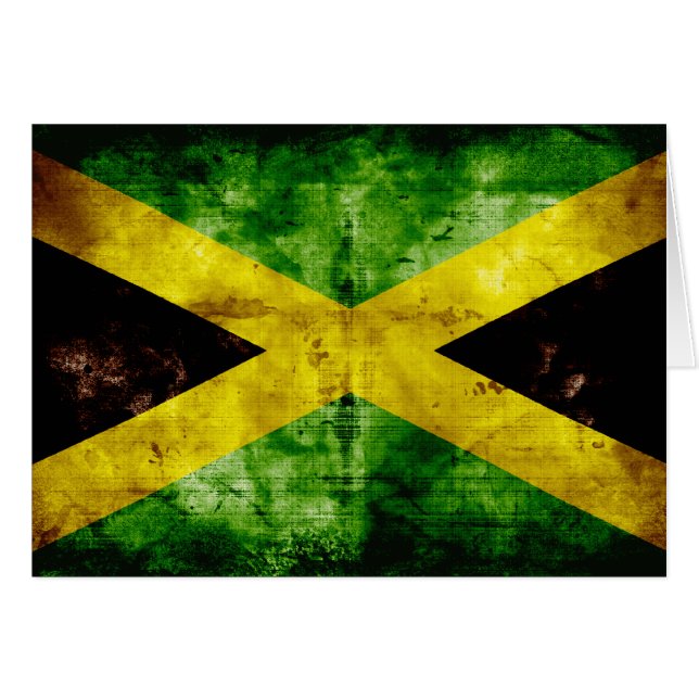 Weathered Jamaica Flag (Front Horizontal)