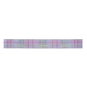  Weathered Lavender Plaid  Satin Ribbon