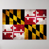 Weathered Maryland Flag