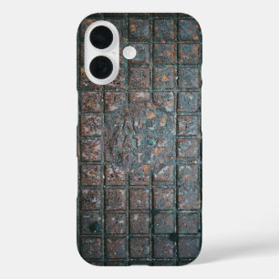 Weathered Metal Grate iPhone 16 Case