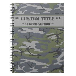 Weathered Outcrop Camo Notebook w/ Title/Author