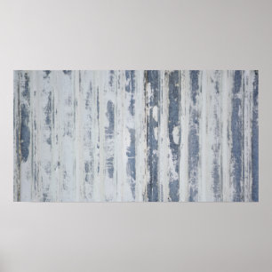 Weathered Painted Corrugated Iron Poster