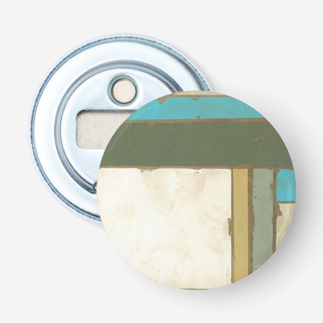 Weathered Panel Painting by Jennifer Goldberger Bottle Opener (Front)