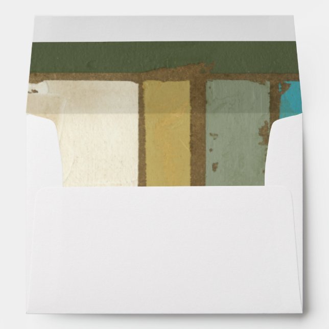 Weathered Panel Painting by Jennifer Goldberger Envelope (Back (Bottom))