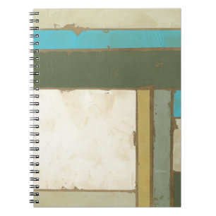 Weathered Panel Painting by Jennifer Goldberger Notebook
